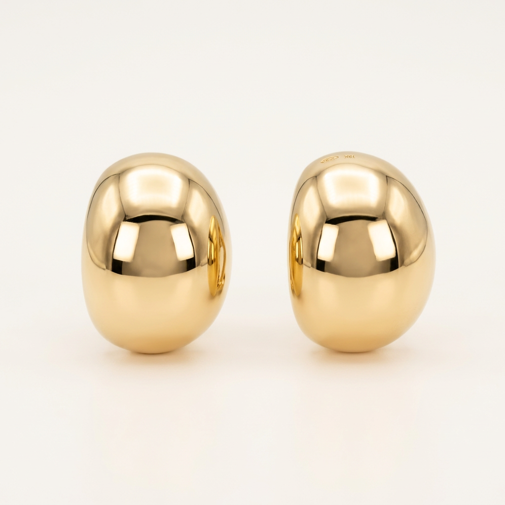 14K Gold Filled Bubble Stud Earrings