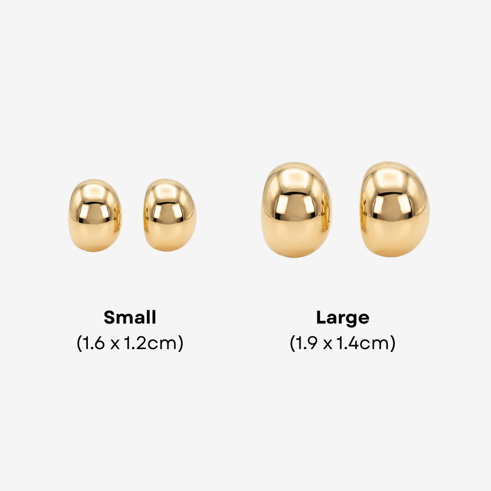 14K Gold Filled Bubble Stud Earrings
