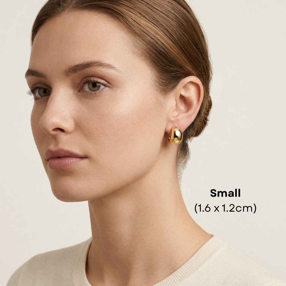 14K Gold Filled Bubble Stud Earrings