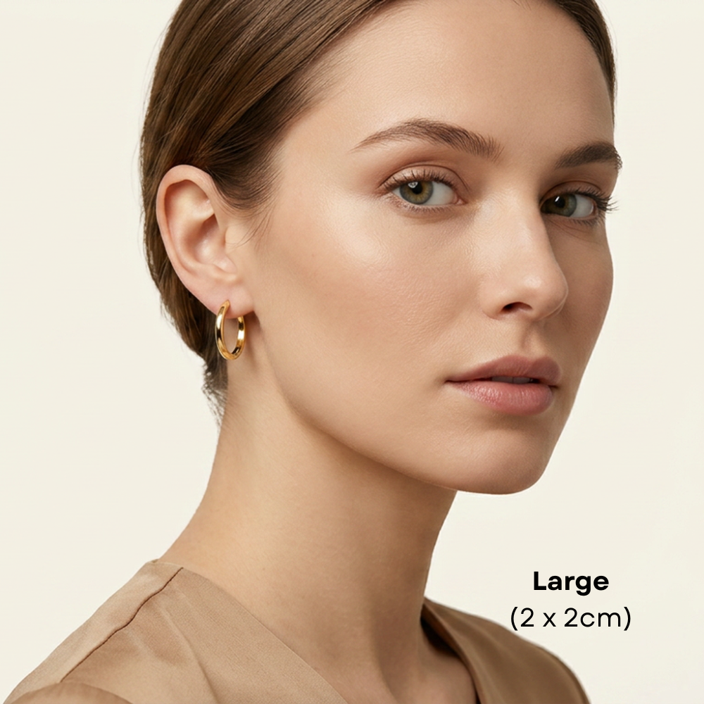 14K Gold Filled Minimalist Huggie Earrings