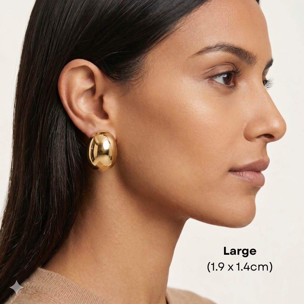 14K Gold Filled Bubble Stud Earrings