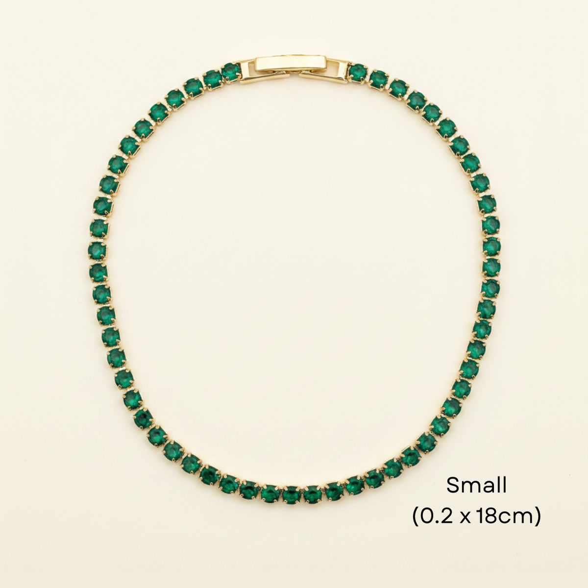 14K Gold Filled Tennis Bracelet - Emerald-Cut