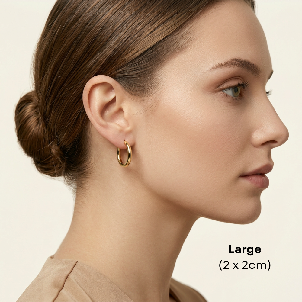 14K Gold Filled Minimalist Huggie Earrings