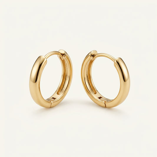 14K Gold Filled Minimalist Huggie Earrings